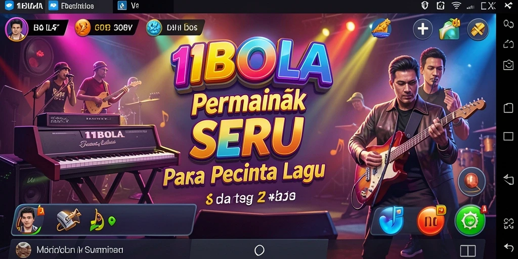 Screenshot gameplay 11BOLA menampilkan aksi permainan musik yang seru dan interaktif.