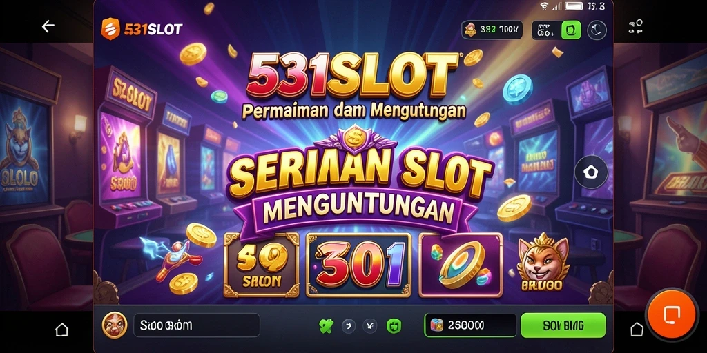 Screenshot gameplay 531SLOT yang menunjukkan gulungan slot dan fitur menarik.