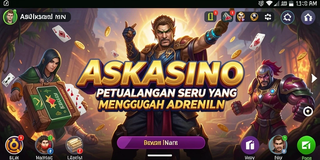 Gameplay seru di ASKASINO dengan pemandangan menakjubkan.