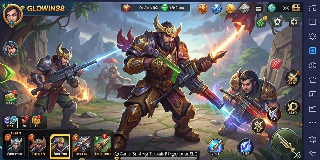 Tampilan gameplay menarik dalam GLOWIN88 dengan aksi strategis yang mendebarkan.