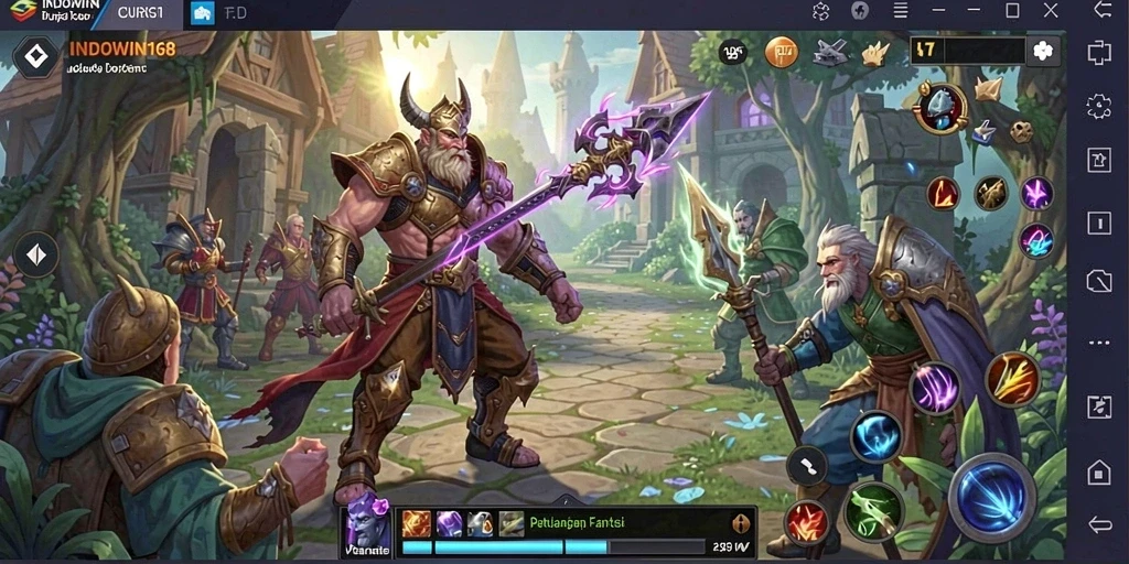 Gameplay INDOWIN168 menampilkan petualangan seru dalam dunia RPG yang kaya.