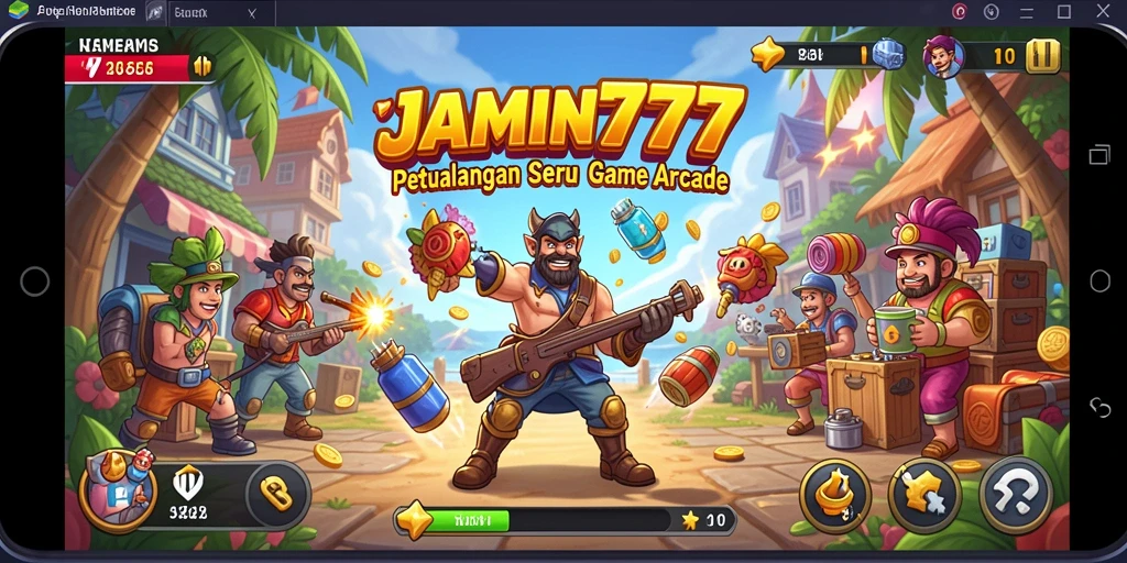 Tampilkan gameplay seru dari JAMIN777 dalam aksi penuh warna.