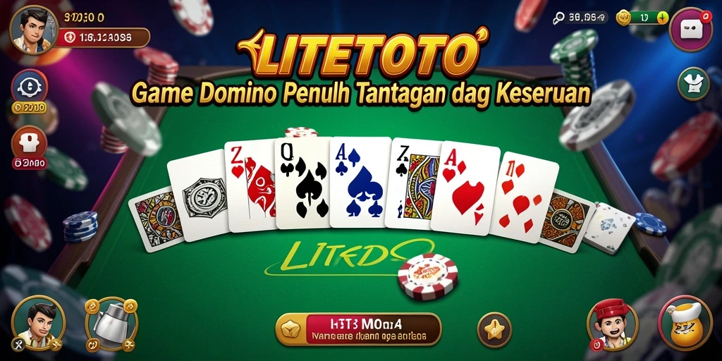Tangkapan layar LITETOTO menampilkan aksi seru dari gameplay Domino.