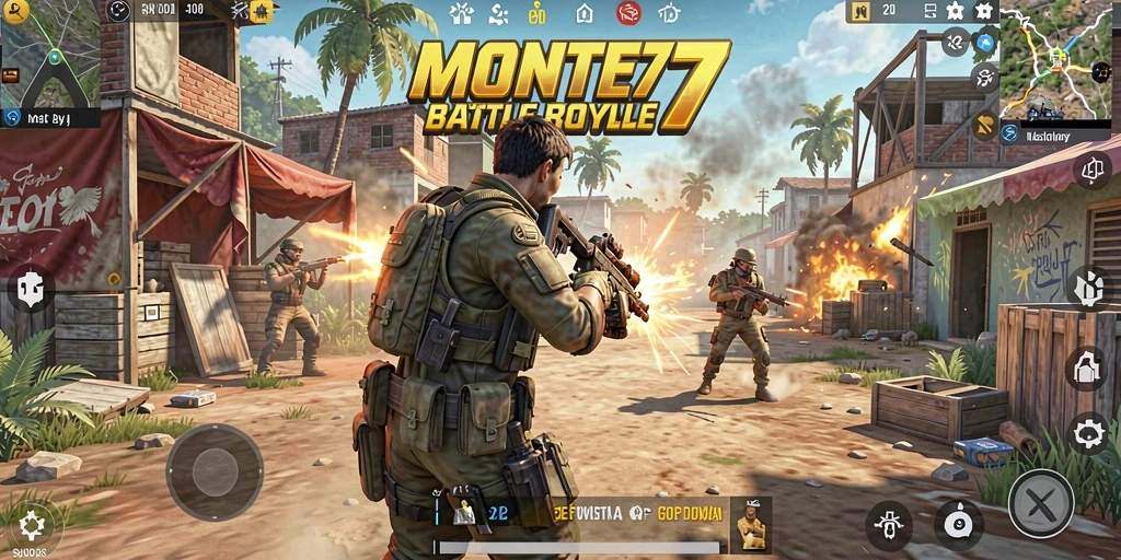Tampilan gameplay seru di MONTE77 yang menegangkan.