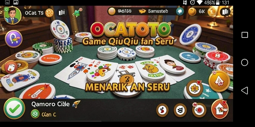 Tampilan gameplay QiuQiu yang seru dan menarik.