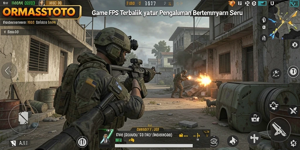Gameplay ORMASSTOTO yang mendebarkan dalam aksi tembak-menembak.