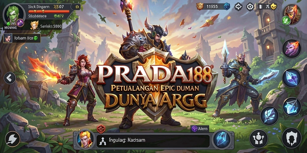 Screenshot menampilkan pertempuran seru dalam PRADA188 dengan grafis yang menawan.