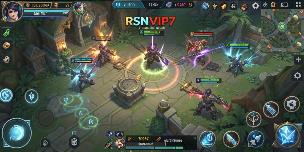 Screenshot utama RSNVIP7 menampilkan aksi gameplay yang mendebarkan.