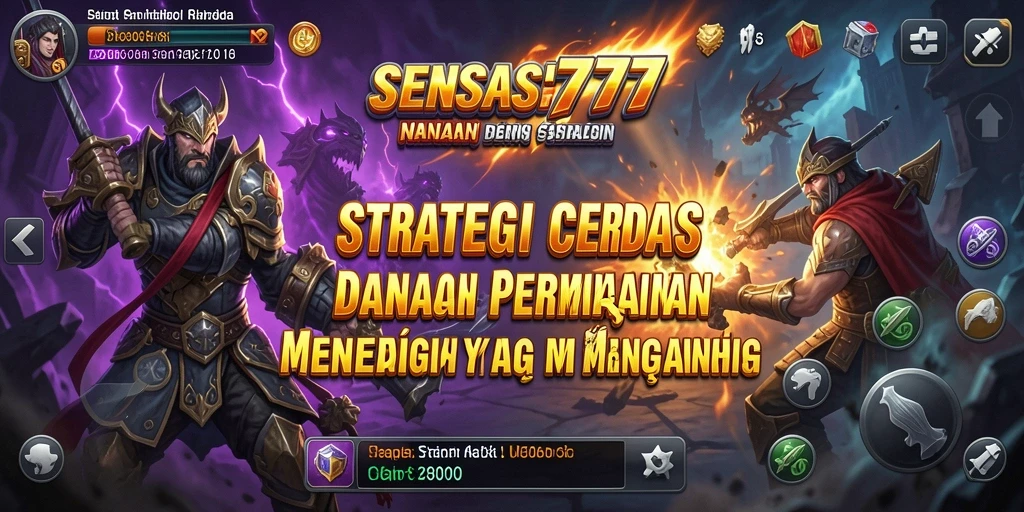 Screenshot yang menampilkan aksi taktis dalam gameplay SENSASI777.