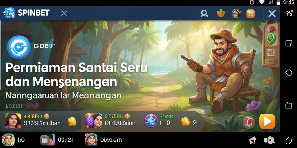 Tangkapan layar gameplay SPINBET yang penuh warna dan menarik.
