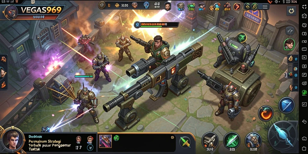 Tangkapan layar dari <strong>VEGAS969</strong> menunjukkan pertempuran strategis yang mendebarkan.