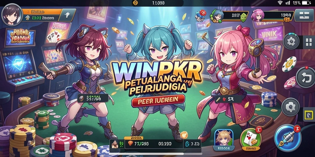 Tampilan gameplay Anime yang menarik di WINPKR.
