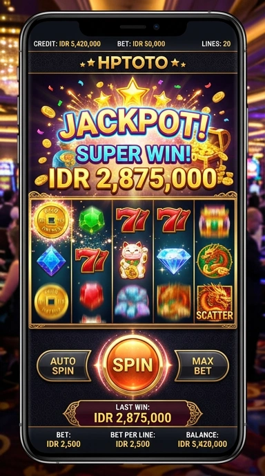 Tampilan utama aplikasi hptoto yang intuitif.
