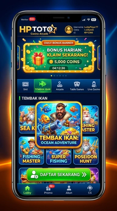 Halaman kategori aplikasi di hptoto yang user-friendly.
